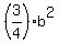 %283%2F4%29%2Ab%5E2
