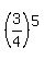%283%2F4%29%5E5