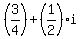 %283%2F4%29+%2B+%281%2F2%29%2Ai