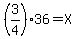 %283%2F4%2936=X