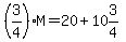 %283%2F4%29M=20%2B10%263%2F4