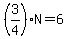 %283%2F4%29N=6