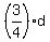 %283%2F4%29d