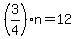 %283%2F4%29n=12
