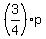 %283%2F4%29p