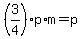 %283%2F4%29p%2Am=p