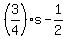 %283%2F4%29s+-+1%2F2