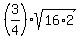 %283%2F4%29sqrt%2816%2A2%29