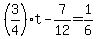 %283%2F4%29t-7%2F12=1%2F6