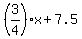 %283%2F4%29x%2B7.5