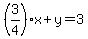 %283%2F4%29x%2By=3