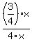 %283%2F4%29x%2F4x