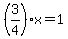 %283%2F4%29x=1