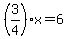 %283%2F4%29x=6