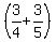 %283%2F4%2B3%2F5%29