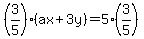 %283%2F5%29%28ax%2B3y%29=5%283%2F5%29