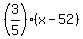 %283%2F5%29%2A%28x-52%29
