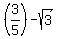 %283%2F5%29-sqrt%283%29