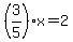 %283%2F5%29x=2