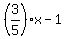 %283%2F5%29x+-+1