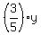 %283%2F5%29y