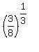 %283%2F8%29%5E%281%2F3%29