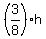 %283%2F8%29h