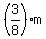 %283%2F8%29m