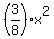%283%2F8%29x%5E2