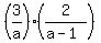 %283%2Fa%29%282%2F%28a-1%29%29