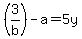 %283%2Fb%29-a=5y