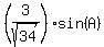 %283%2Fsqrt%2834%29%29%2Asin%28A%29