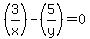 %283%2Fx%29-%285%2Fy%29=+0