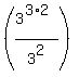 %283%5E%283%2A2%29%2F3%5E2%29