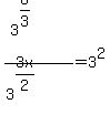 %283%5E%288%2F3%29%29%2F%283%5E%283x%2F2%29%29=3%5E2