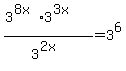 %283%5E%288x%29%2A3%5E%283x%29%29%2F3%5E%282x%29+=+3%5E6