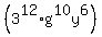 %283%5E12%2Ag%5E10y%5E6%29
