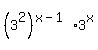 %283%5E2%29%5E%28x-1%29%2A3%5Ex