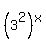%283%5E2%29%5Ex%29=+3%2A5%5E%28x%2B4%29