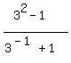 %283%5E2+-+1%29%2F%283%5E%28-1%29+%2B+1%29