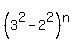 %283%5E2+-+2%5E2%29%5En
