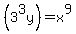 %283%5E3y%29+=+x%5E9