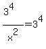 %283%5E4%29%2Fx%5E2=3%5E4+