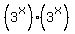 %283%5Ex%29%2A%283%5Ex%29