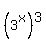 %283%5Ex%29%5E3%29+