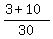 %283+%2B+10%29%2F30