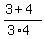 %283+%2B+4%29%2F%283%2A4%29