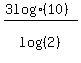 %283+log+%2810%29%29%2Flog+%28%282%29%29