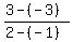 %283-%28-3%29%29%2F%282-%28-1%29%29