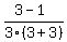 %283-1%29%2F3%283%2B3%29